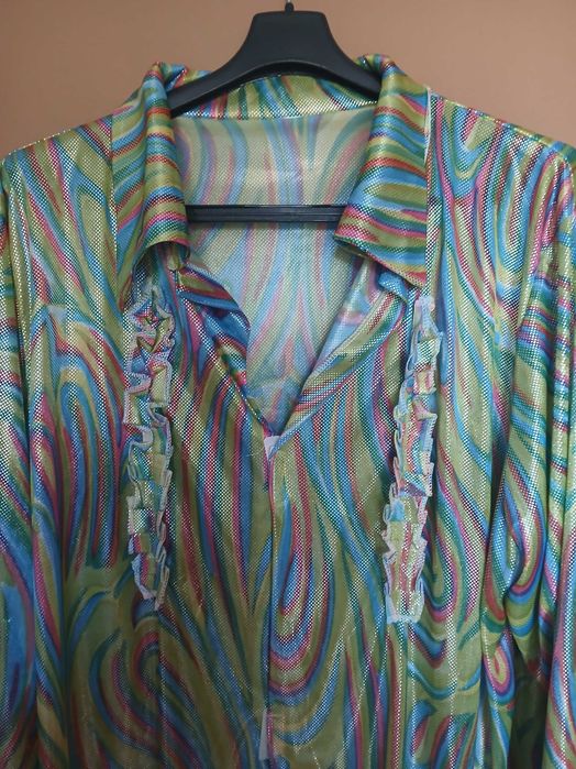 Śliczna bluzka koszulowa, koszula damska rozmiar 48/50/52. 5 XL