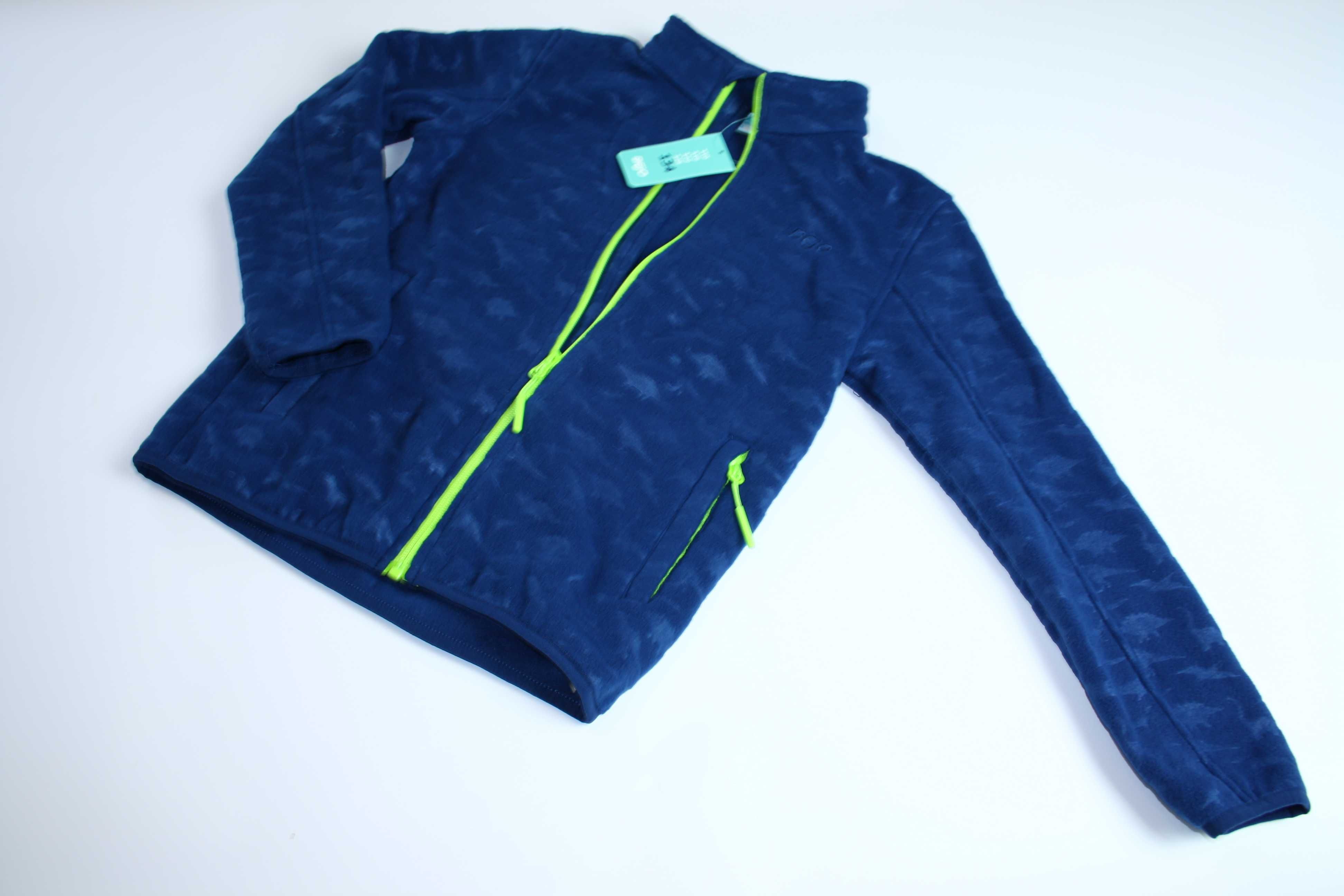 chłopięcy polar bluza BART 280 KDB estate blue/lime green 122