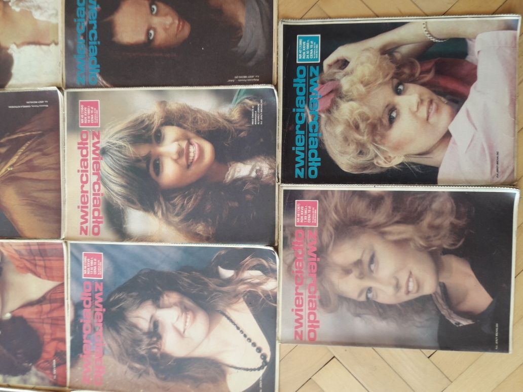 Stare gazety zwierciadło 17 sztuk lata 1983/1984