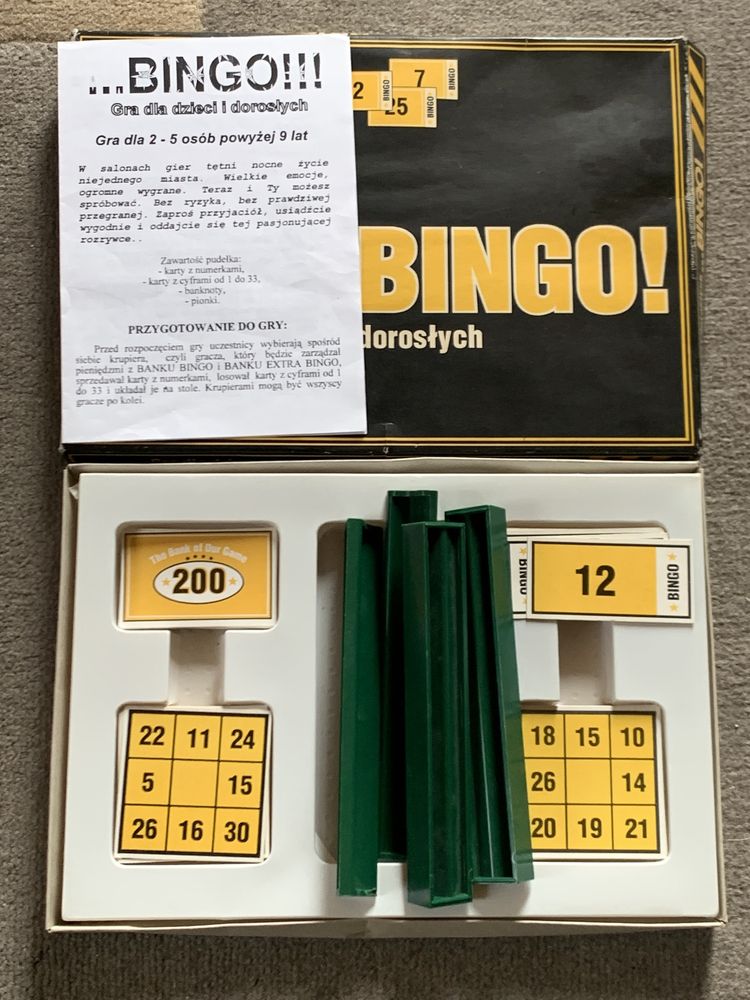 Gra towarzyska bingo
