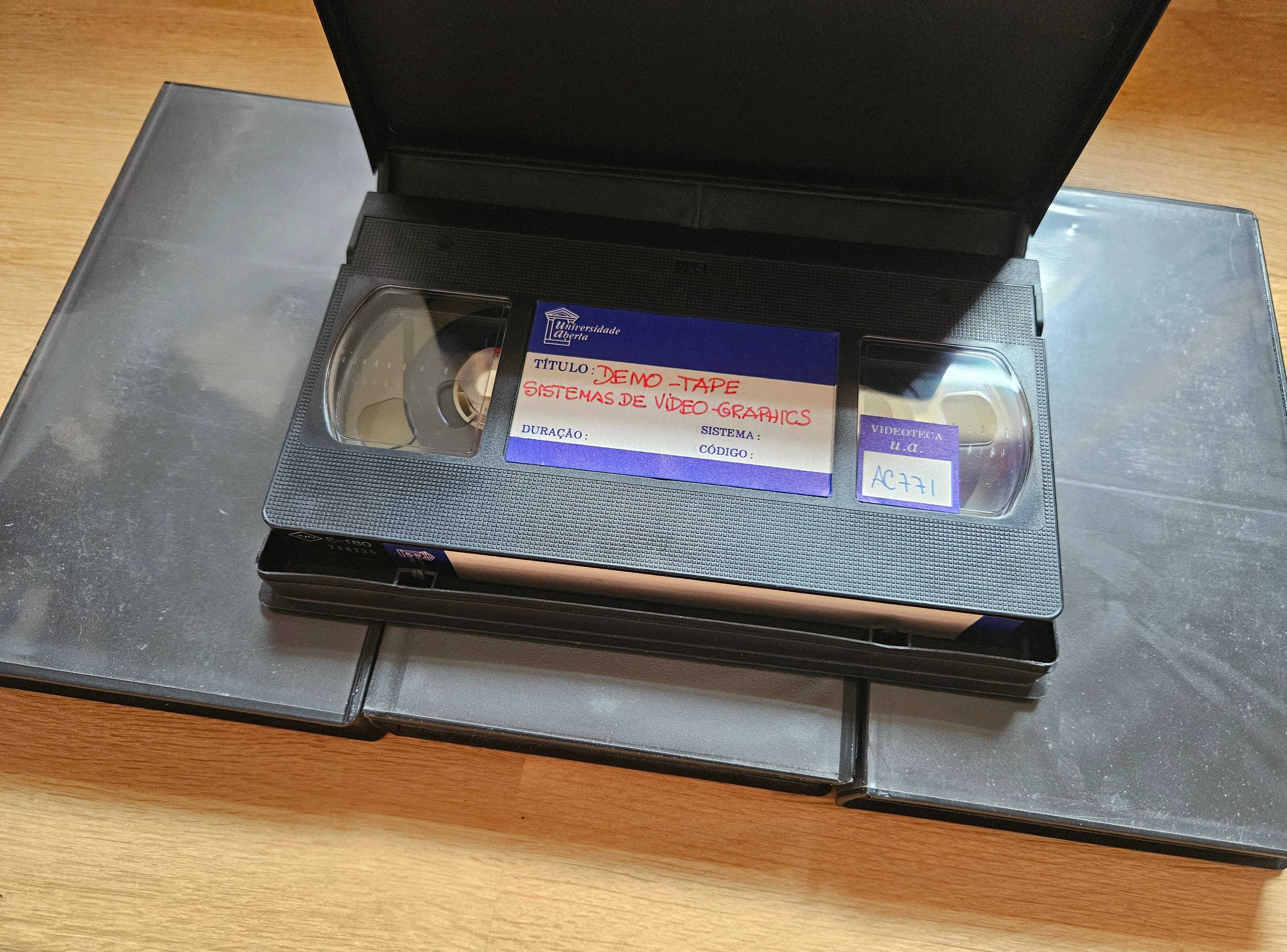 Cassetes VHS qualidade profissional