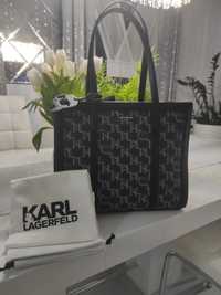 Skórzana torebka Karl Lagerfeld