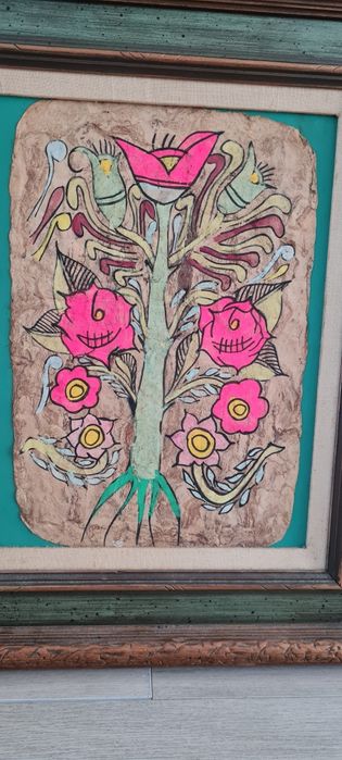 Obraz na korze aztecki Guerrero