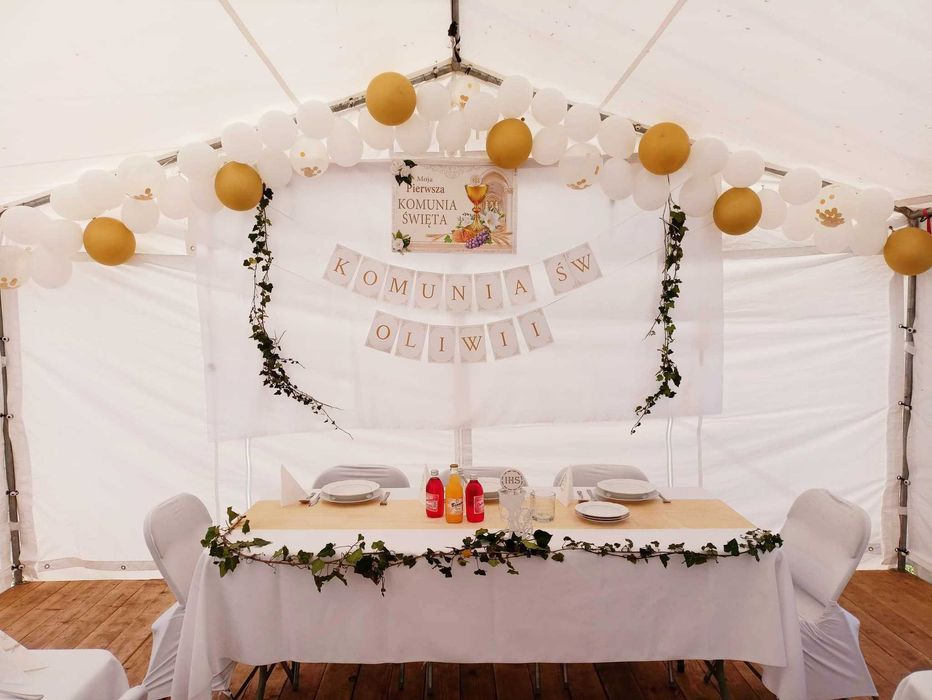 Wynajem namiotów, stołów, krzeseł, drewnianej podłogi - 2025/2026