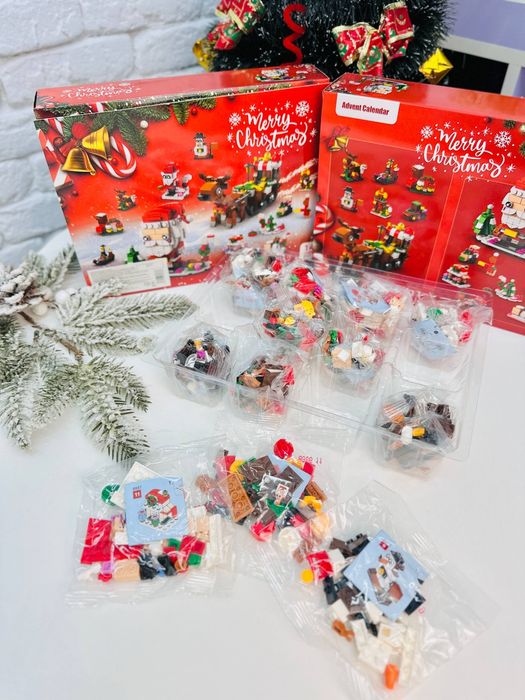 Адвент календар Лего новорічний,конструктор,іграшки,дупло,ялинка,декор