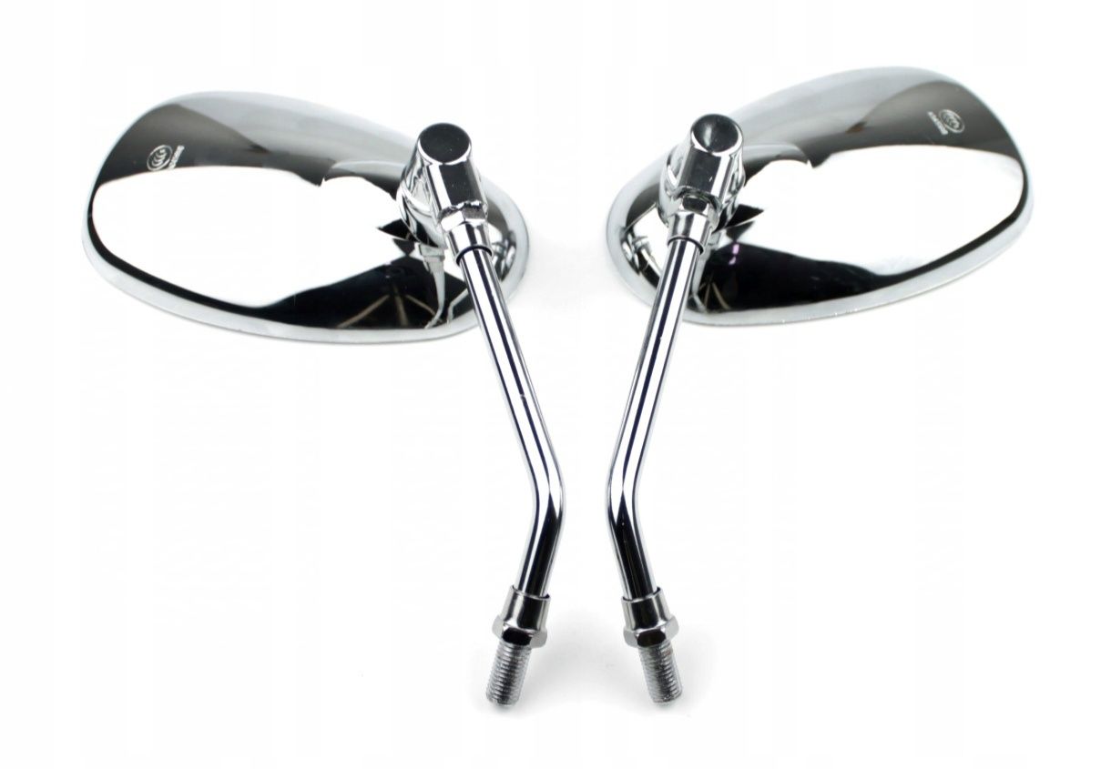 Lusterka Chromowane Chopper Cruiser Naked Klasyk Fz Vt Vn Vs Vl Vz M10