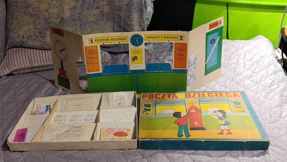 Poczta Dziecięca - gra planszowa z PRL (retro vintage)