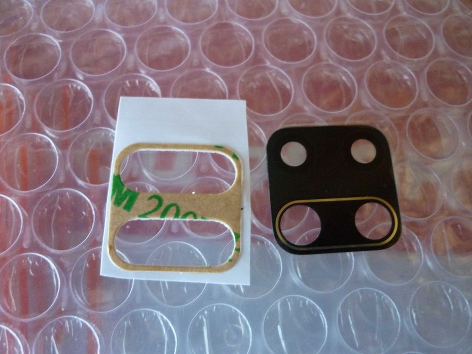 Скло камери основне Xiaomi Redmi Note 9 Pro 4G  чорного кольору