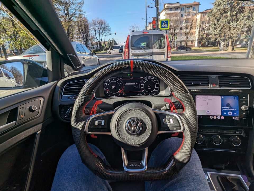 Спортивне Кермо Volkswagen Golf GTI MK7 Карбон Руль Гольф 7 Кермо ГТІ