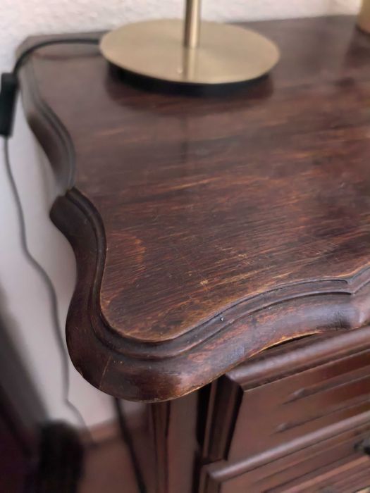 Antyczna komoda drewniana 5 szuflad ozdobna antyk