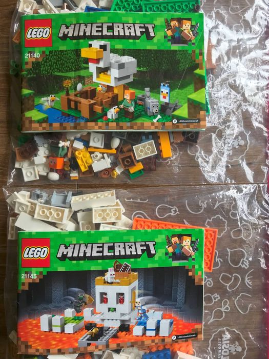 LEGO Minecraft zestaw 21140 + 21145