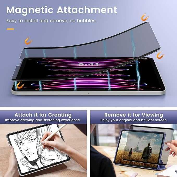 Magnetyczne zabezpieczenie ekranu do iPada Pro 12,9 cala (22)