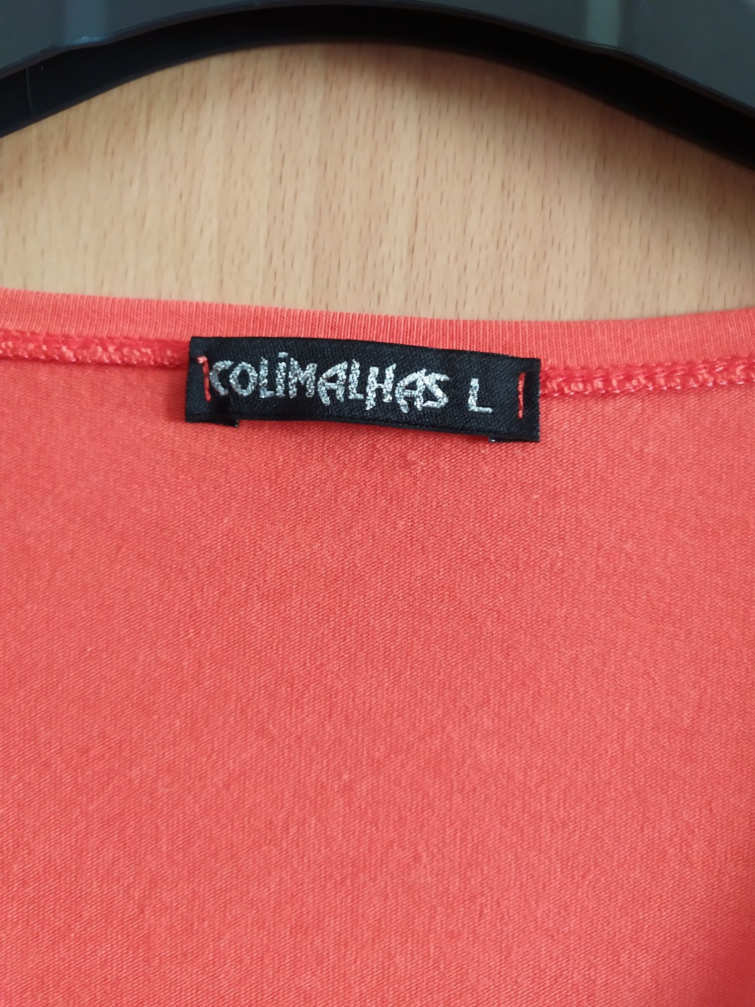 T-shirt coral da Colimalhas