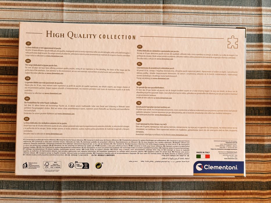 Puzzle/Quebra-cabeças Clementoni 2000 peças