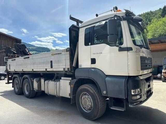 Самоскид MAN TGA 33.430 кран маніпулятор HIAB 220C-5 ротатор грейфер