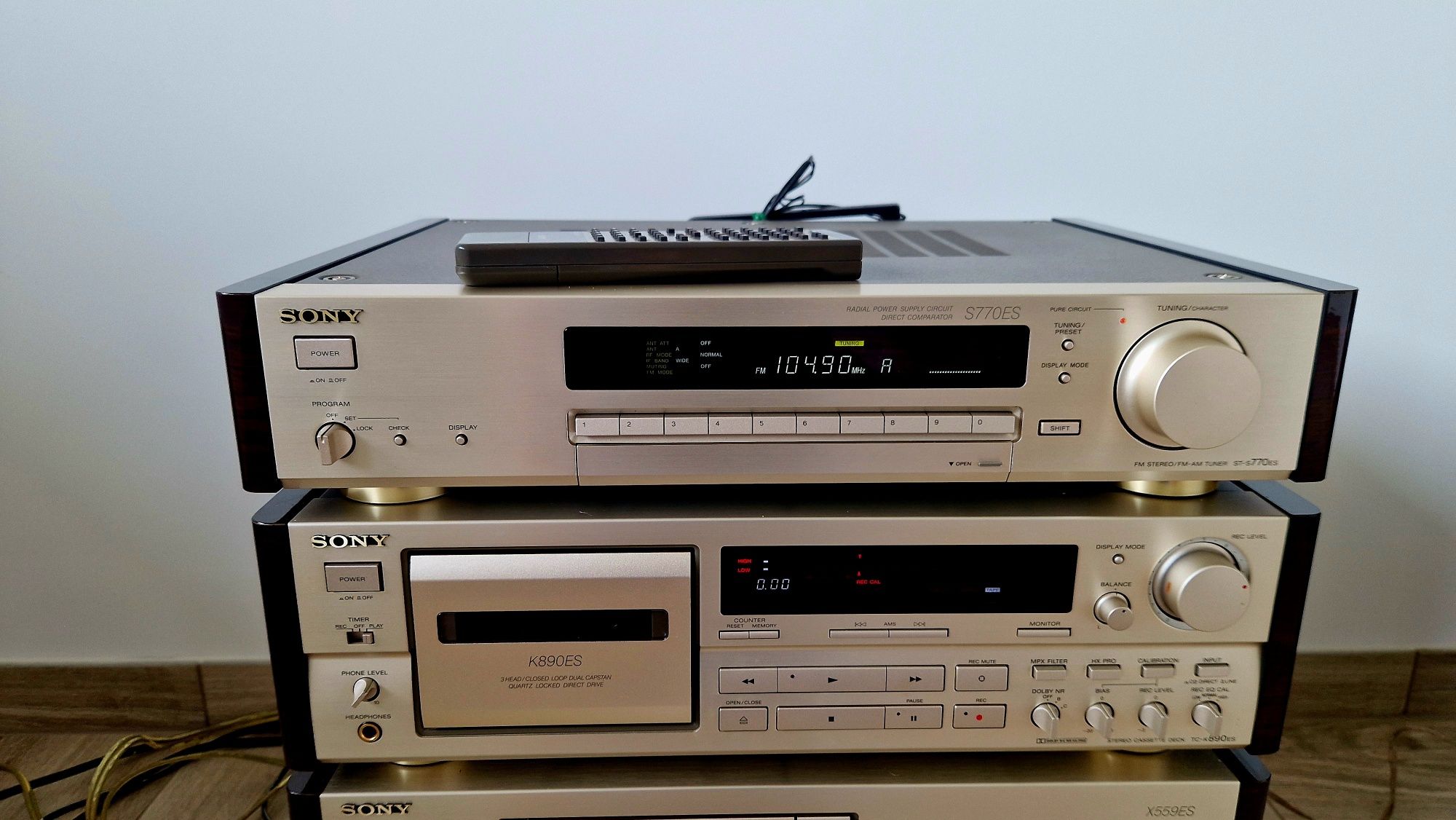 Zestaw Sony ES  F770ES X559ES TC-K890ES ST-S770ES
