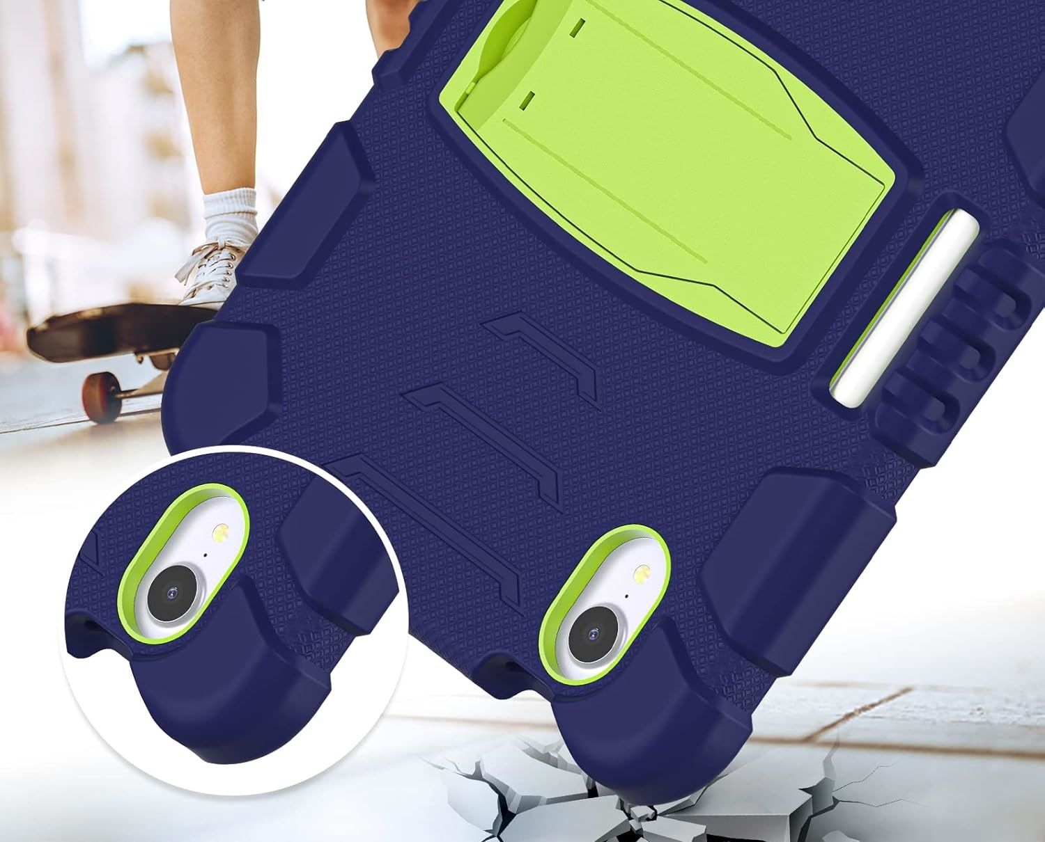 Etui do iPad Mini 6 8.3" z Podstawką i Miejscem na Rysik Granatowe