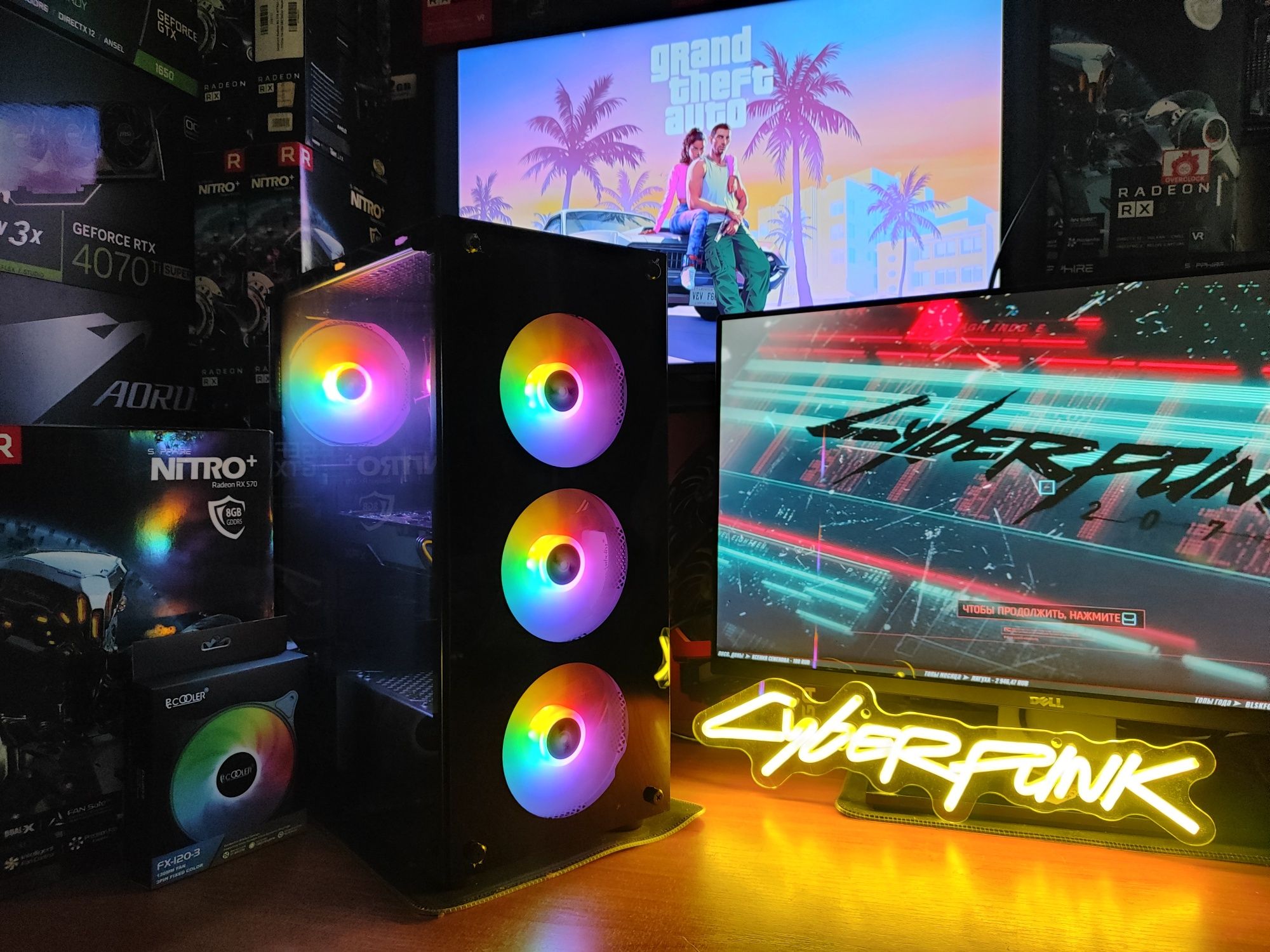Игровой системный блок,пк,компьютер intel i7,rx470 8 гб