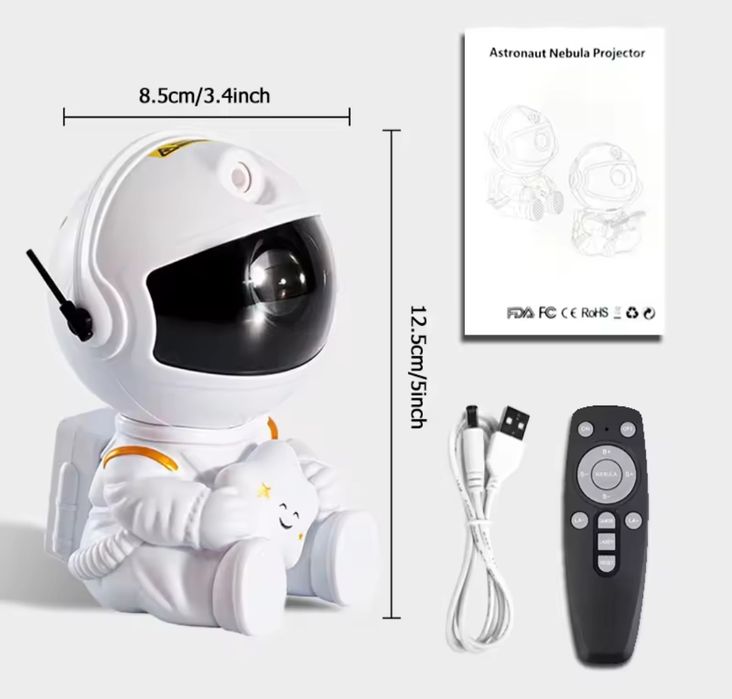 Лазерний нічник-проектор зоряного неба Астронавт з пультом керування