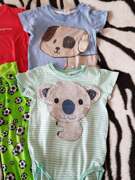 8 - częściowy komplet ubranek 9-12 m/ 80cm