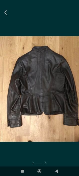 Пиджак женский кожаный XL
