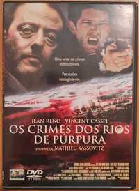 Filme DVD original Os crimes dos rios de púrpura