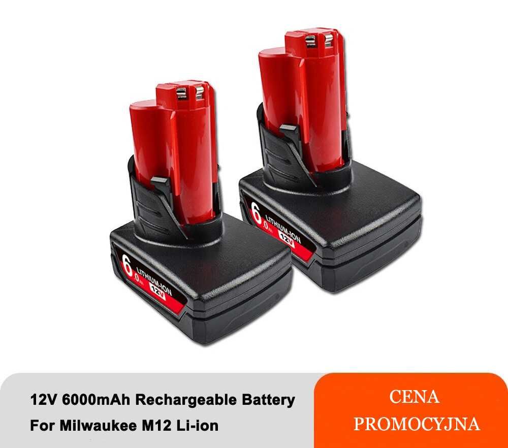 Akumulator Milwaukee 6000 mAh bateria M12  12V NOWE Promocyjna cena.