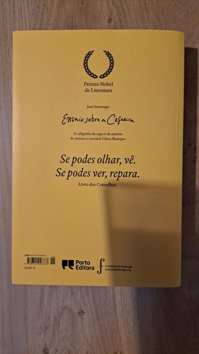 Ensaio sobre a Cegueira, de José Saramago