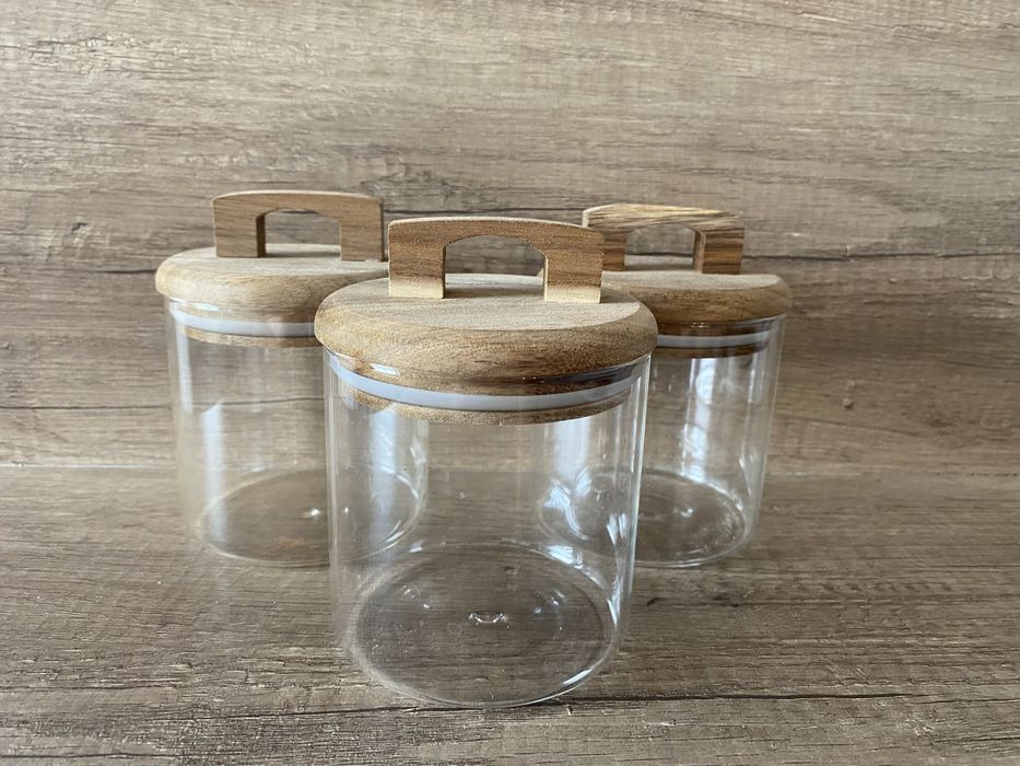 Szklane pojemniki 3szt