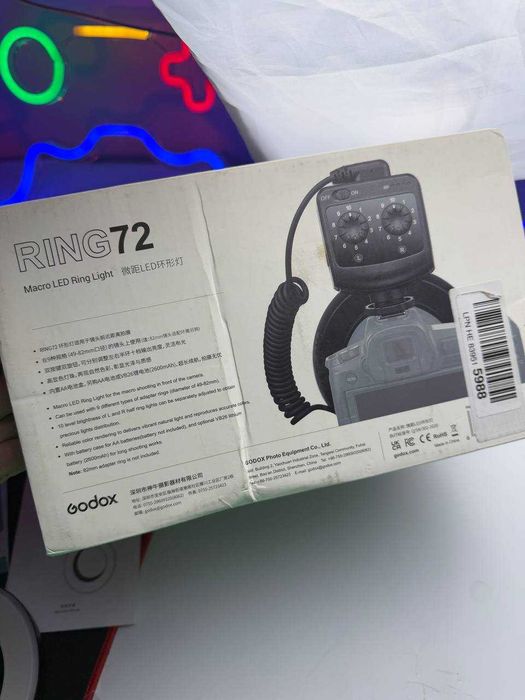 Кільцевий спалах освітлювач Godox Ring72 Macro
