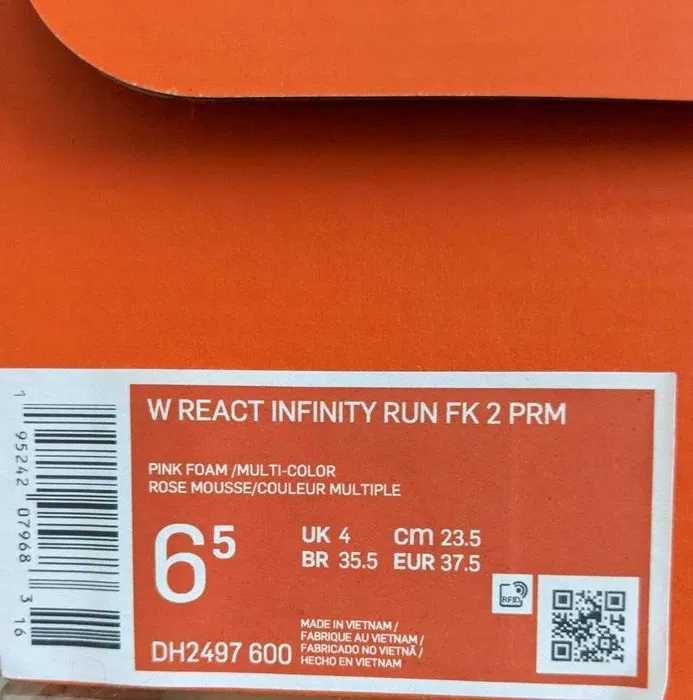 Жіночі бігові кросівки NIKE w react infinity run