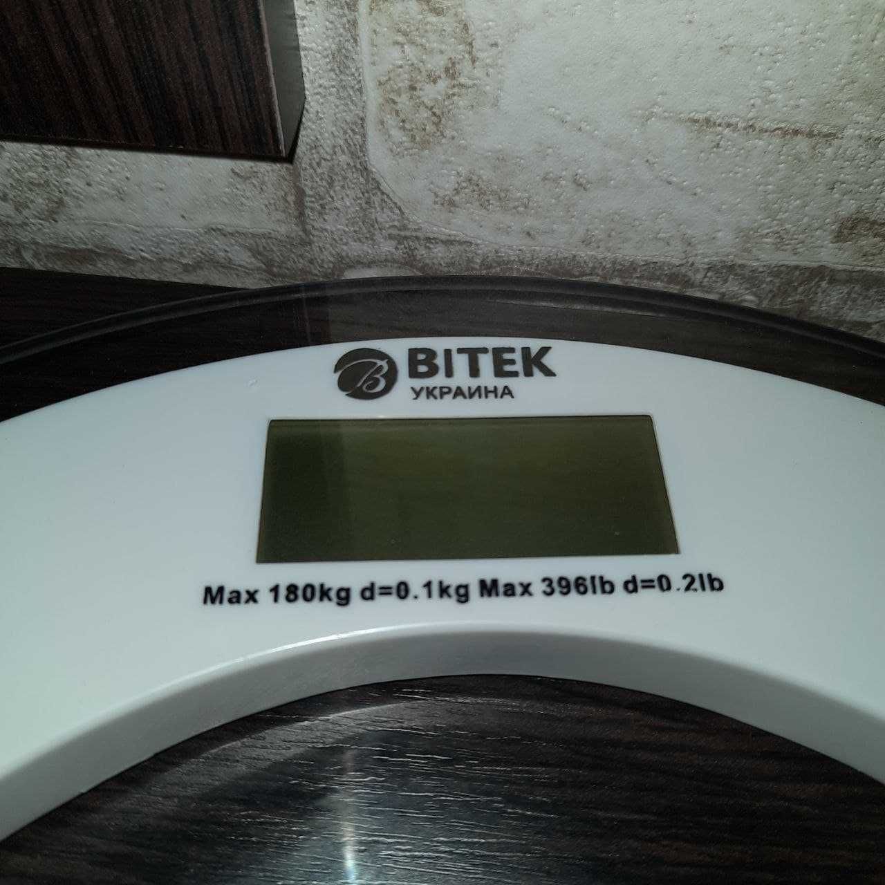 Электронные напольные весы стеклянные круглые до 180 кг, ваги