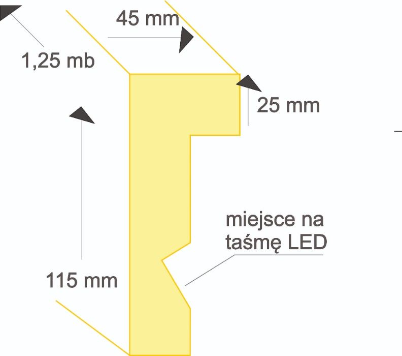 Listwa oświetleniowa LED XPS do 4szt + 1szt GRATIS