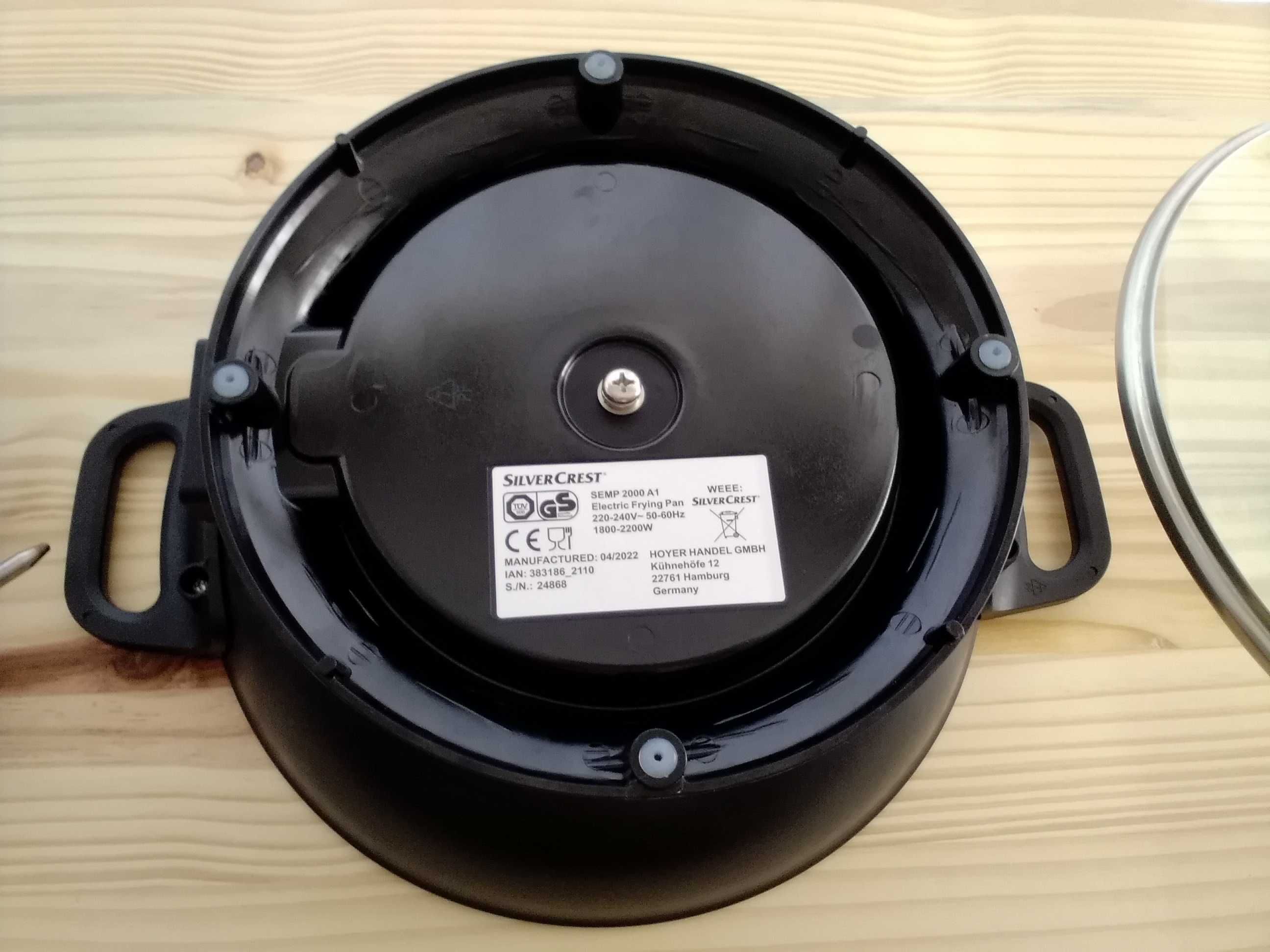 Frigideira Elétrica Silver Crest SEMP2000A1 35cm - Está Nova