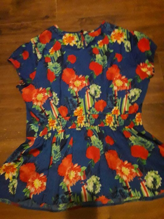 sukienka letnia w kolorowe kwiatki