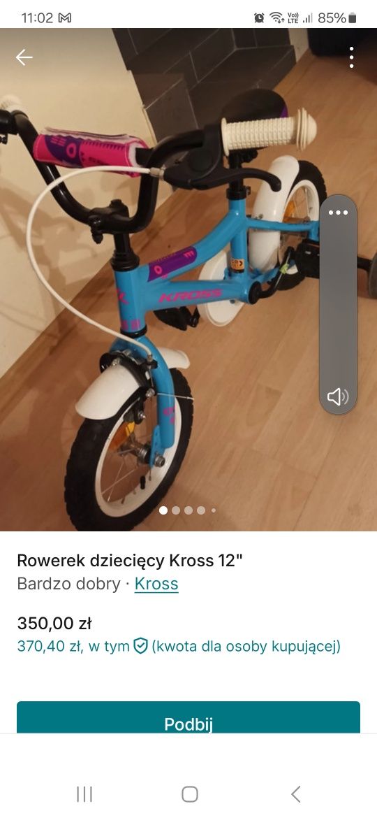 Rowerek dziecięcy Kross 12"