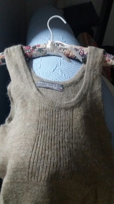 Vestido tunica ,  ,bege em malha"Friday project" Made in Italy