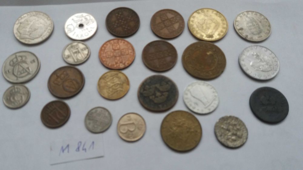 Xp M841,stara moneta zestaw Korona, ore Szwecja Norwegia różne od 1822