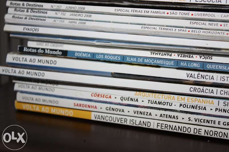 Revistas várias tais como a volta ao mundo pack 14