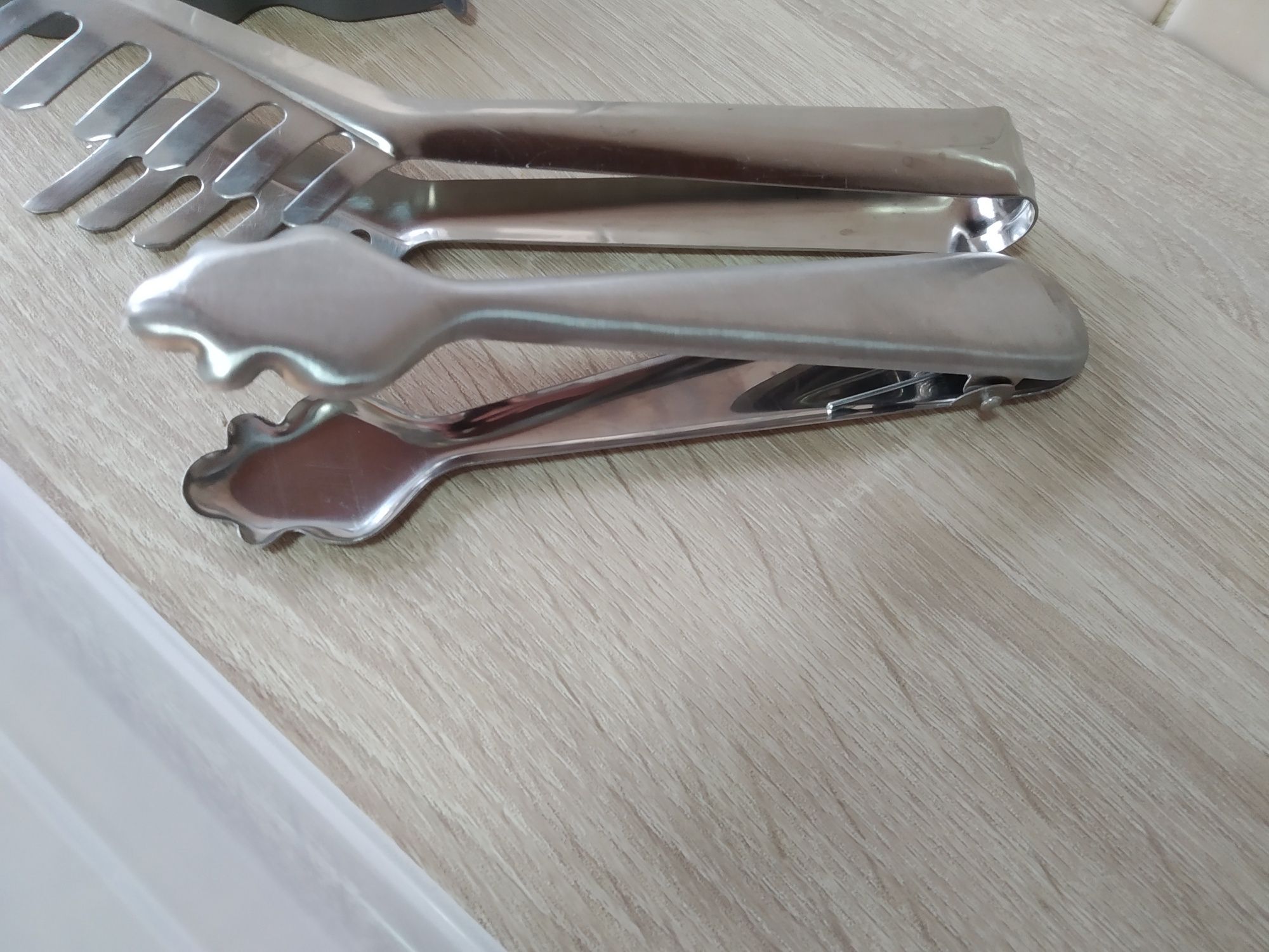 Lote 5 utensílios de cozinha tabuleiro IKEA, pinça espaguete, pinça ge