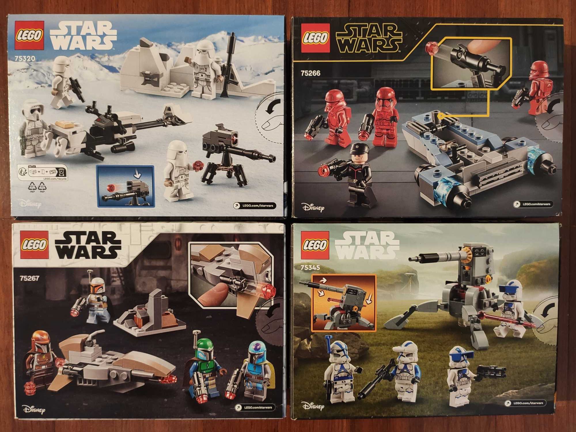 Lego Star Wars 75267 Mandalorian 75266 Sith 75320 Snowtroopers