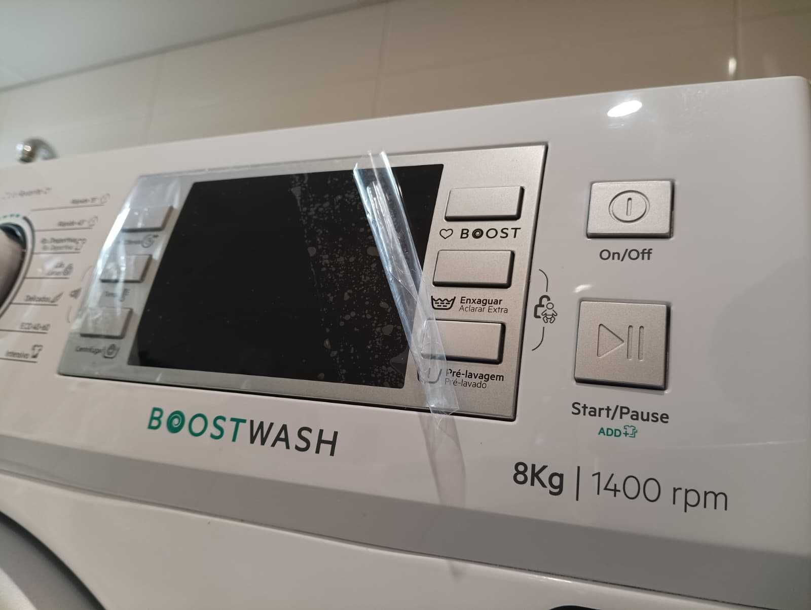 Máquina de Lavar Roupa Becken Boostwash, Inverter BLDC, 8 kg 1400 rpm