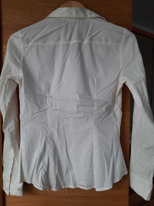 Wizytowa elegancka koszula h&m r 36 taliowana kremowa ecru