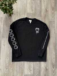 Лонгслив H&M x Smiley Oversize Fit Printed Long Sleeve Black