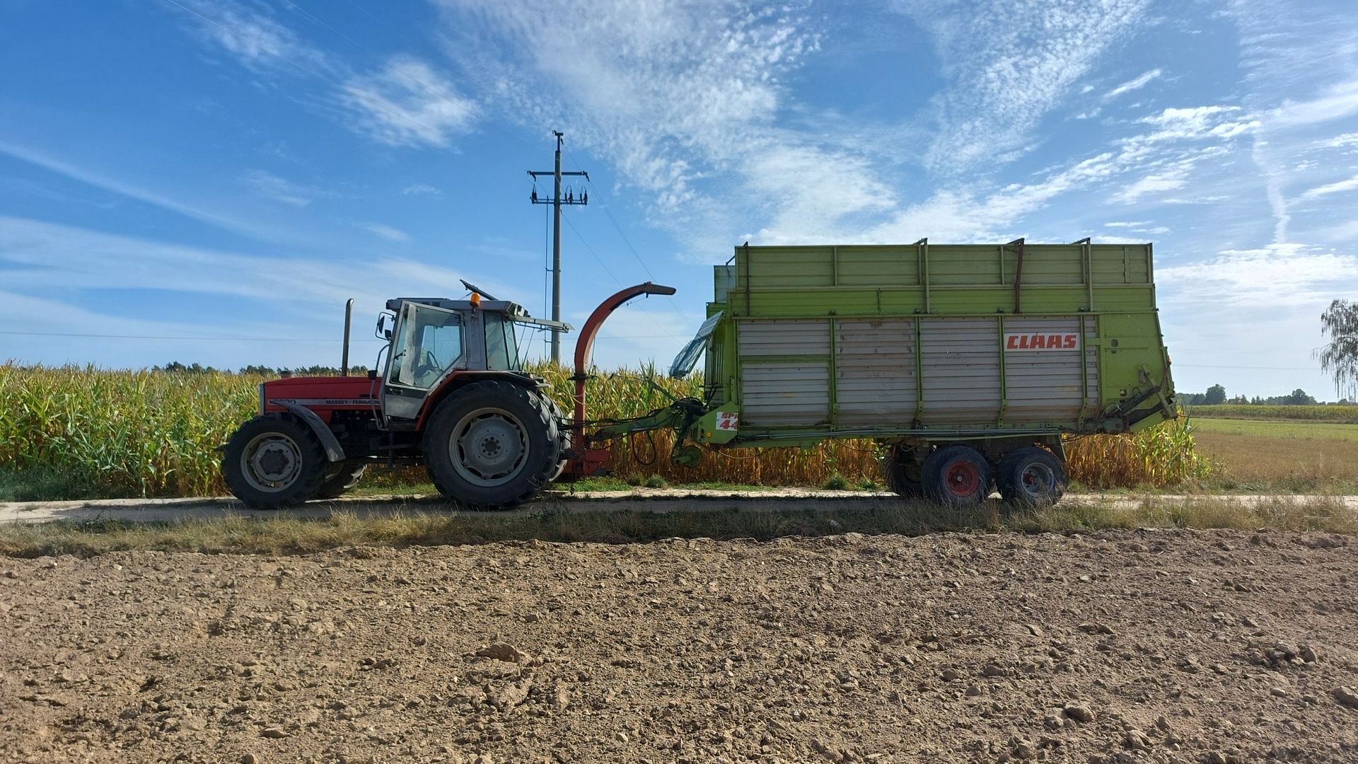 Przyczepa objetosciowa, Claas 445, Przyczepa do kukurydzy