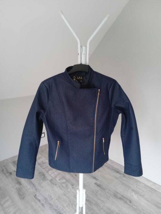 Kurtka damska pikowana 44 / xxl granatowa