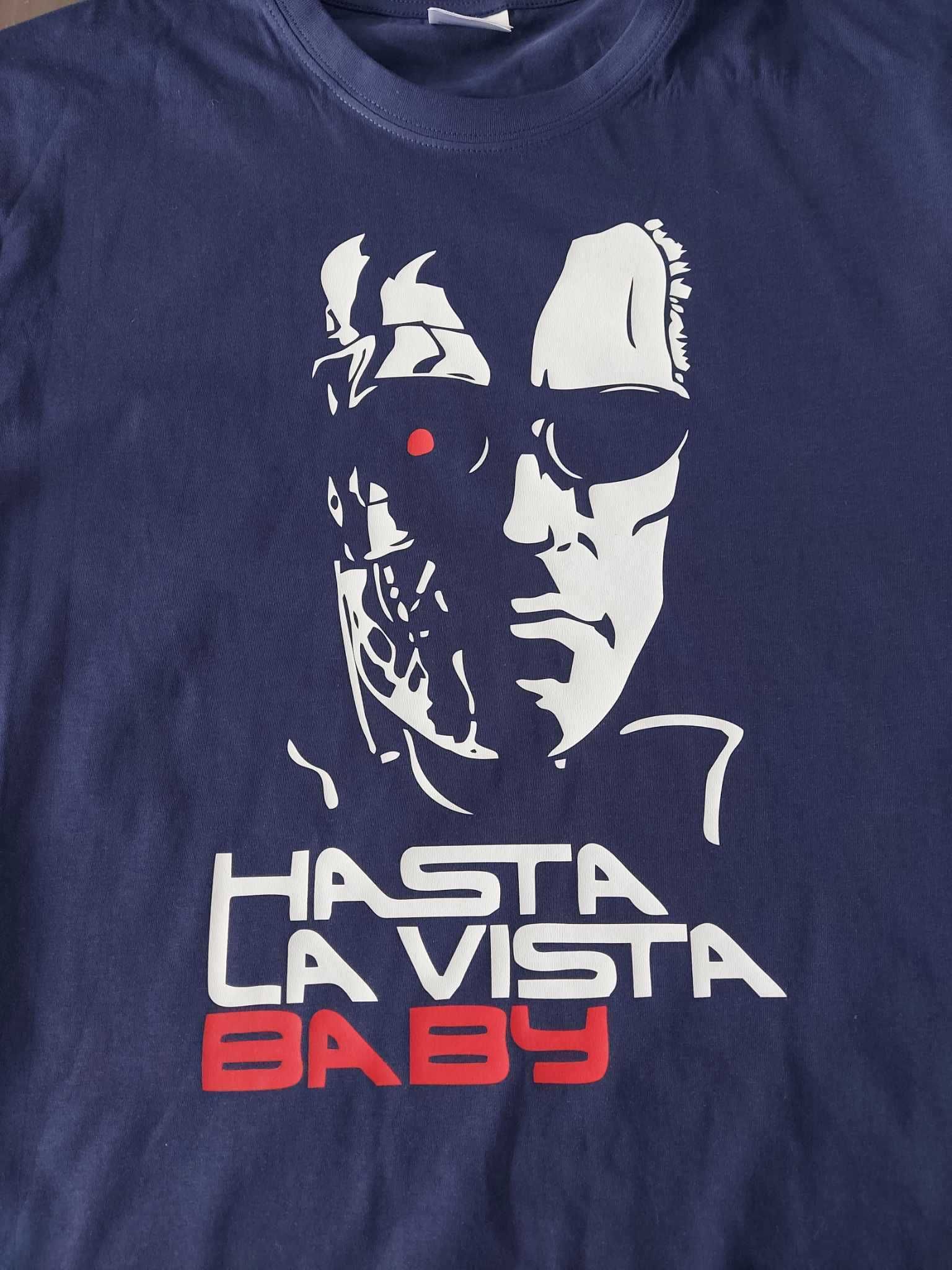 Koszulka t-shirt Terminator Arnold Schwarzenegger hasta la vista XL