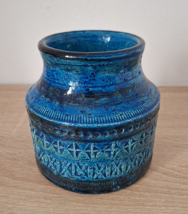 Flakon ceramiczny Rimini blu Vintage