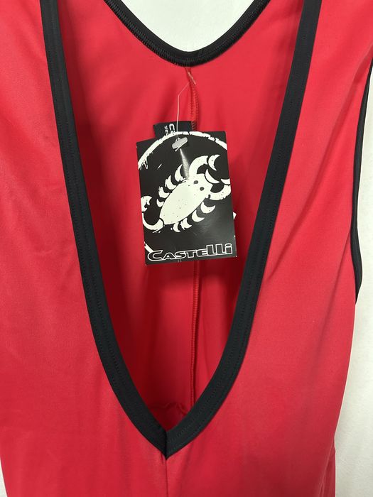 Strój rowerowy szosowy CASTELLI spodenki na szelkach M L