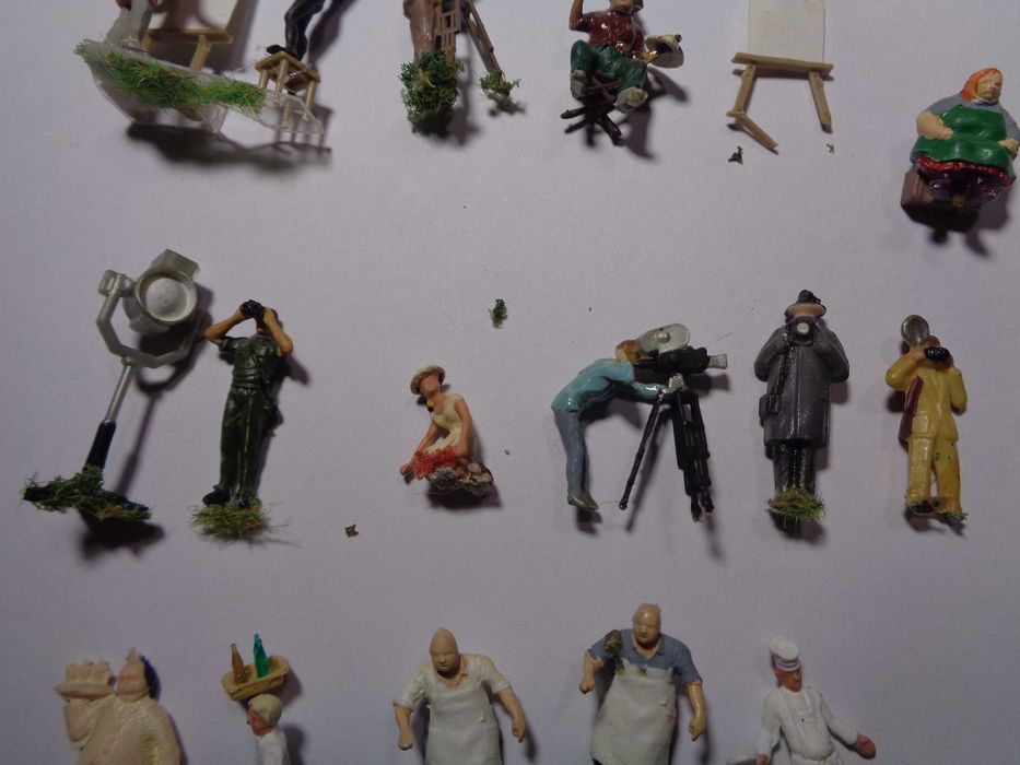 1:87 Preiser Lote pessoal de cozinha , cinema e fotografos